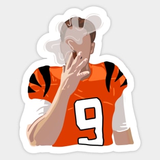 Joe Burrow Smoking Cigar Sticker